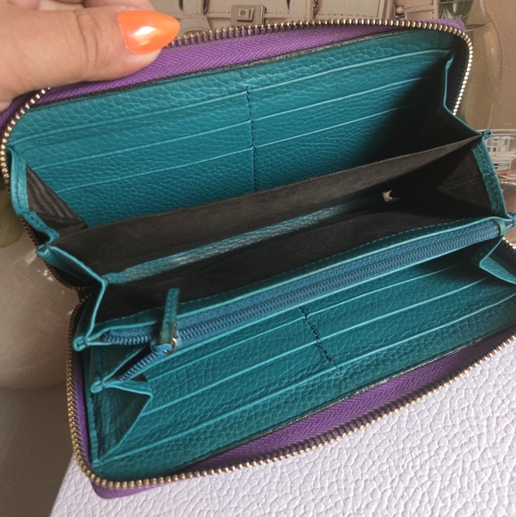 🛑SOLD🛑Gucci Bamboo Japanese Exclusive 2-Tone Long Continental Wallet GUC - Picture 6 of 15